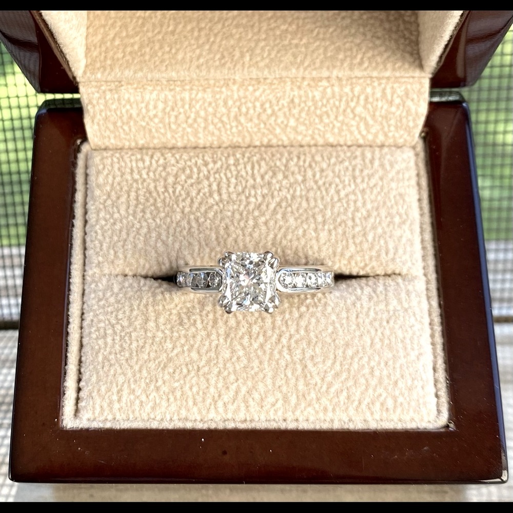 1.58ct Radiant Brilliant Cut Dia. Engagement Ring